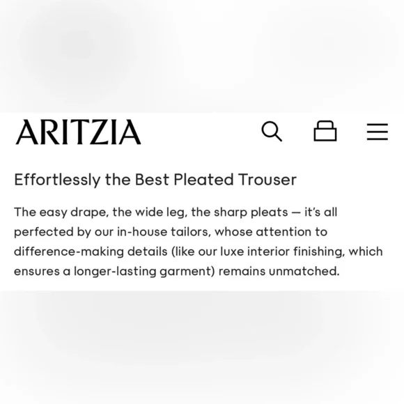 NWT Aritzia Wilfred The Effortless Pant™ Black in City Cashmere Size 6 - Picture 10 of 14